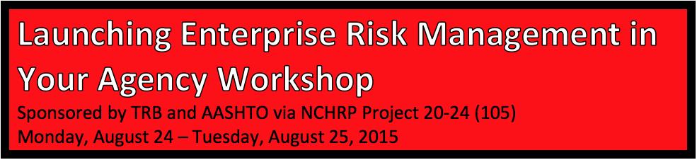 Launching Enterprise Risk Management in Your Agency Workshop